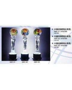 水晶琉璃獎座EF-P27-A001-31~33