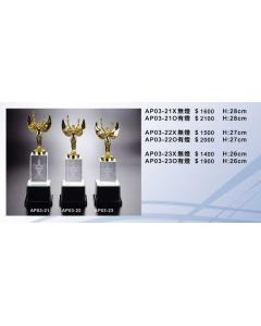 水晶琉璃獎座EF-P58-AP03-21~23