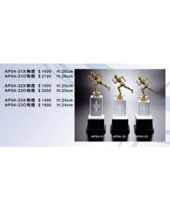 水晶琉璃獎座EF-P59-AP04-31~33