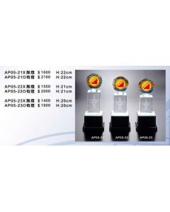 水晶琉璃獎座EF-P60-AP05-21~23